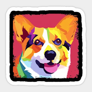 Pembroke Welsh Corgi Pop Art - Dog Lover Gifts Sticker